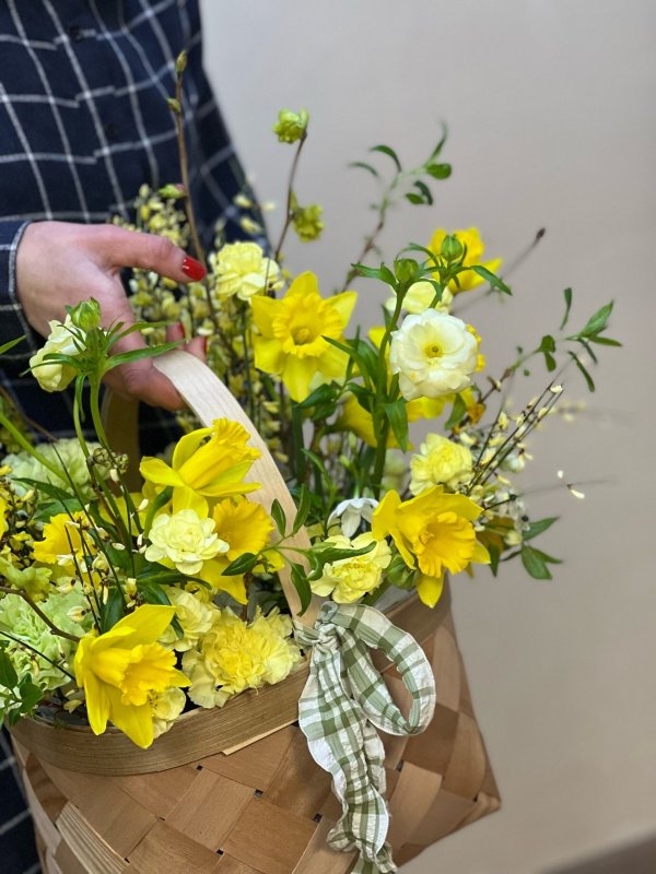 Лукошко солнечных цветов, размер L