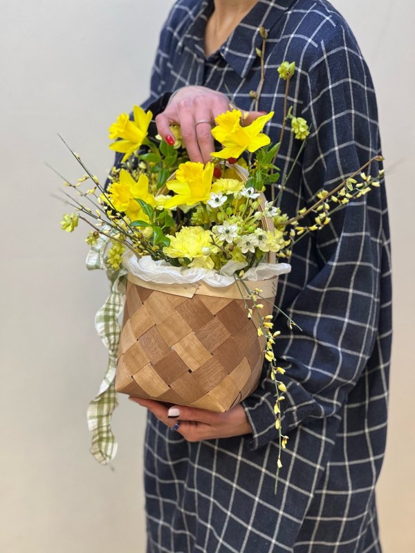 Лукошко солнечных цветов, размер M